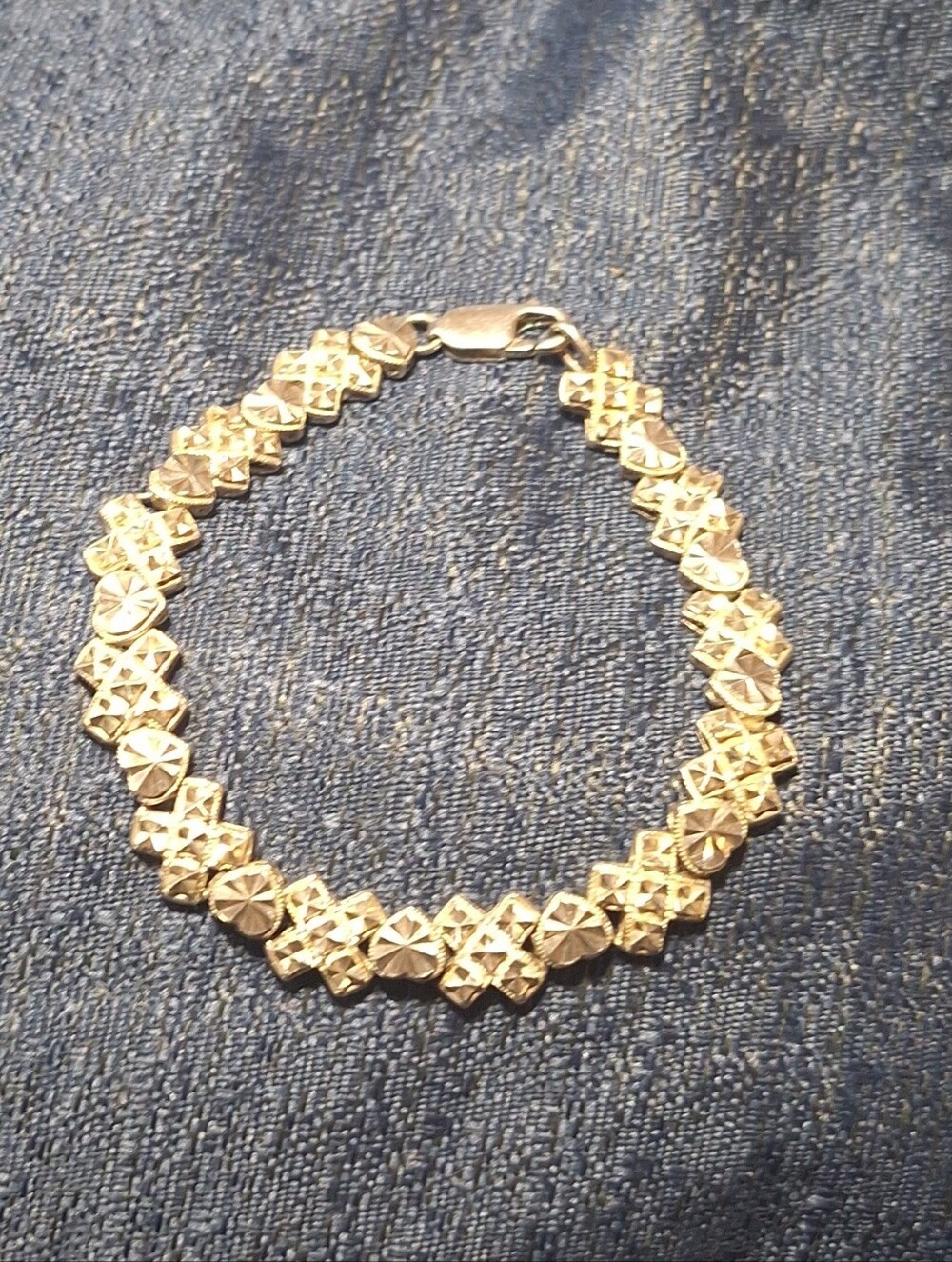 Stunning Signed Beverly HILLS Sterling silver Xoxo 7 Inch Bracelet